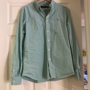 NWT Polo Ralph Lauren Green Button Down Size XL